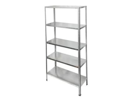 Estanteria acero galvanizado con 5 baldas 150x75x30 cm. baldas ajustables. peso maximo 150 kg.