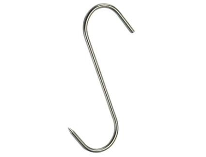 Gancho carnicero inoxidable n  1 de 100 x 4 x 37 mm