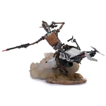 Star Wars The Mandalorian 1g-11 And The Child Deluxe Art Scale Figure