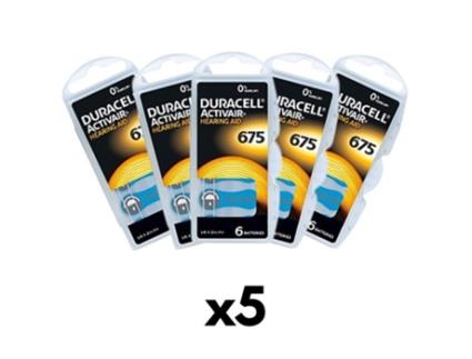 Duracell Activair 675 pilhas para aparelhos auditivos 5 Inser??es