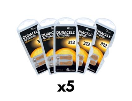 Duracell Activair 312 pilhas para aparelhos auditivos de 5 d?gitos