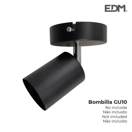 FOCO PRETO 1 ELEMENTO GU10 EDM - EDM
