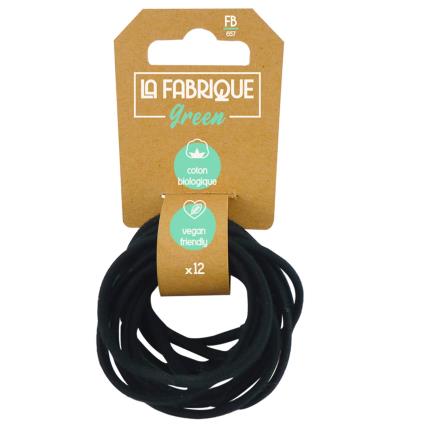 Elástico Cabelo Fabrique Green Lisos 12 Un