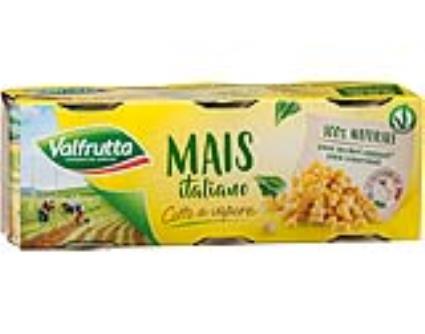 Milho Doce Valfrutta Cozido Ao Vapor 3x160(140)g