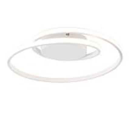 Candeeiro de teto de design branco incl. LED regulável em 3 etapas - Krula