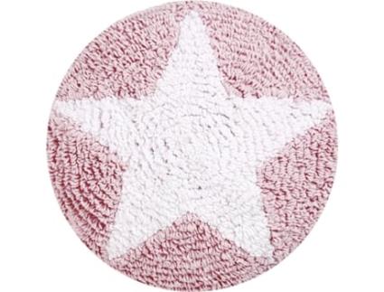 Almofada Infantil HAPPY DECOR KIDS Round Star (Rosa - Algodão, Poliestireno - 30x30 cm)