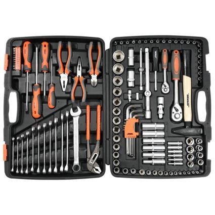 Sthor Conjunto de ferramentas 122 peças metal 58690
