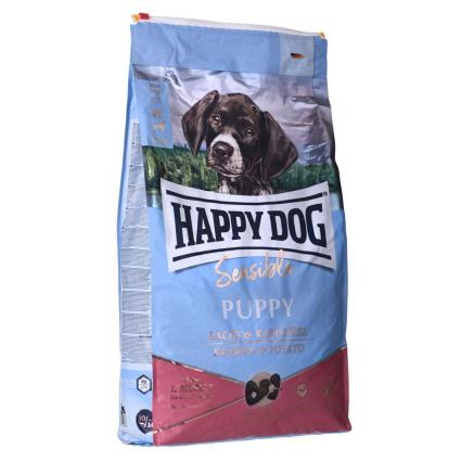 Happy Dog Sensible Salmon Potatoes Puppy 10 Kg Dog Food Transparente
