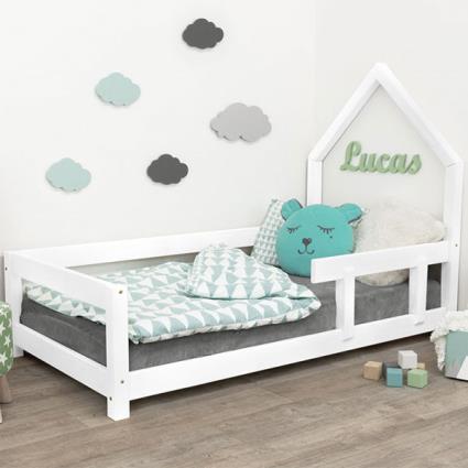 Cama de casa POPPI branca 90x190 dir