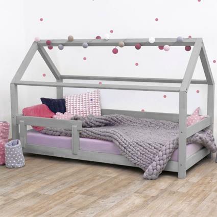Cama de casa TERY cinza 90x190