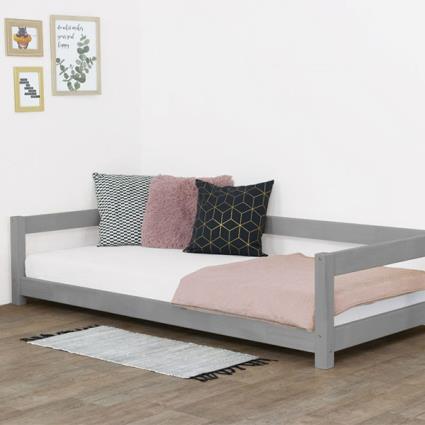 Cama STUDY cinza 140x200