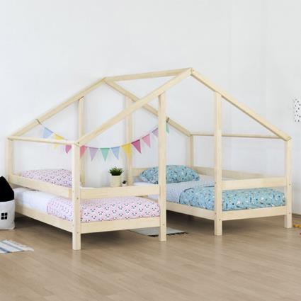 Cama Casinha de Madeira para Dois VILLY natural