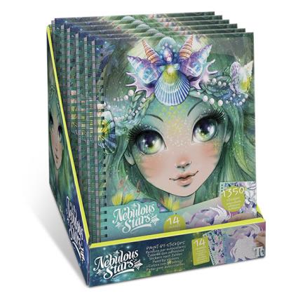 Caderno coloreia com autocolantes Nebulous Stars