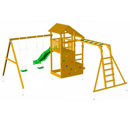 Parque infantil Teide com baloiços e escada de macaco