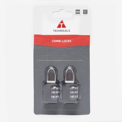 Technicals Combination Lock - Único - Pack 2 Cadeados tamanho UNICA