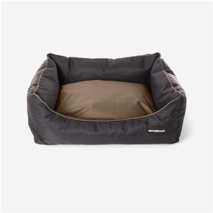 Cama para Cão Domino Waterproof Preto/Bege