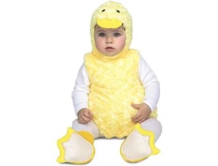 Fato de Bebé DISFRAZZES Patinho Amarelo (Tam: 6 a 12 meses)