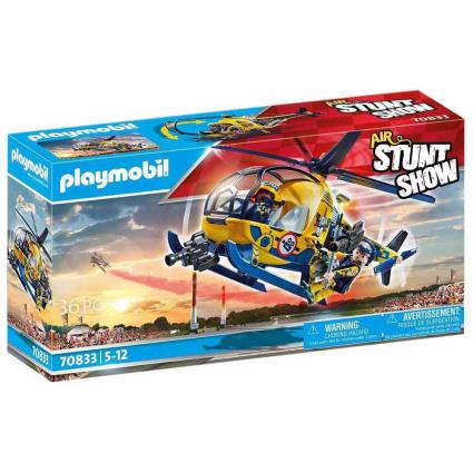 Playmobil Air Stuntshow Helicopter Film Shoot Construction Game