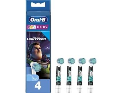 Recarga de Escova Elétrica ORAL-B Kids Lightyear (4 unidades)