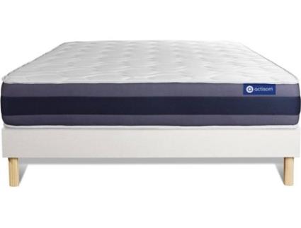 Conjunto de Estrado Branco + Colchão  Actilatex Morpho (140x210 cm - Látex)