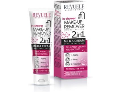 Revuelle In-Shower Make-Up Remover Double Action 2 In 1 Milk E Cream 100Ml