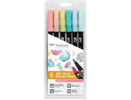 Marcador  ABT Dual Brush Pen Candy Colour (6 unid.)
