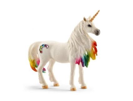 Figura  Unicórnio Arco Íris Égua