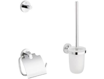 Acessórios de WC  Cabide + Suporte Papel Higiénico + Piaçaba