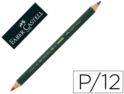Lápis Bicolor Azul e Vermelho 873 GolFaber 