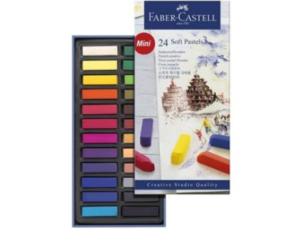 FABER-CASTELL Barras de Pastel Macio Mini, Embalagens de 24 Unidades