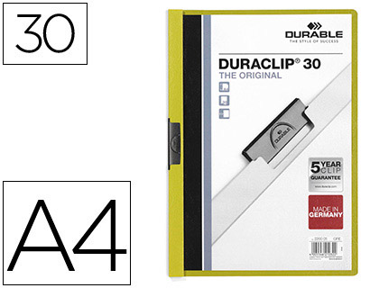 Classificador A4 clip Lateral 30 Folhas  Verde
