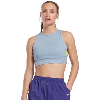 Reebok Les Mills® Natural Dye Cutout Sleeveless T-shirt Roxo L Mulher