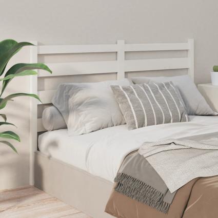 vidaXL Cabeceira de cama 186x4x100 cm pinho maciço branco