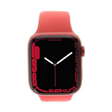 Apple Watch Series 7 aluminio rojo 45mm con pulsera deportiva rojo (GPS) rojo
