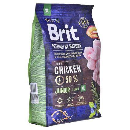 Brit Premium Xl Chicken Puppy 3 Kg Dog Food Transparente