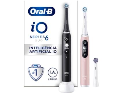 Escova de Dentes Elétrica ORAL-B iO 6 Duo Preto+Rosa