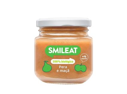 Boião Fruta Smileat Bio Pera E Maça 130 Gr