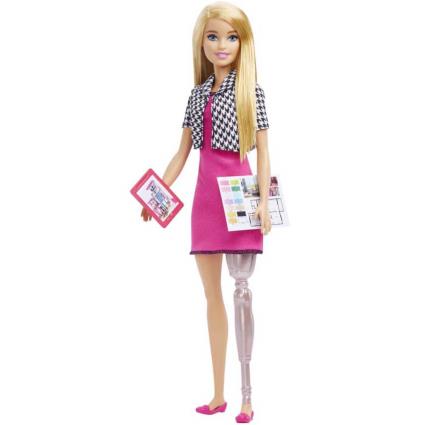 Barbie Interior Designer Professions With Prosthetic Leg Doll