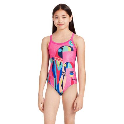 Zoggs Strikeback Fl Swimsuit Ecolast  30 Menina