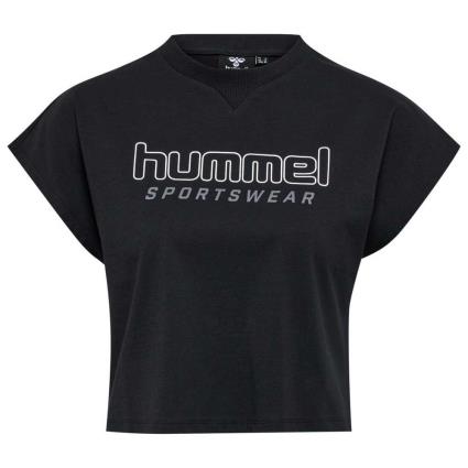 Hummel June Short Sleeve T-shirt Negro S Mujer