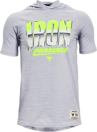 Sweatshirt com capuz Under Armour UA Project Rock CC SS HDY-GRY