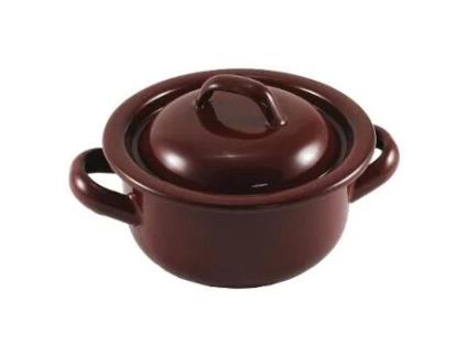 Cacerola esmalte marron 36 cm