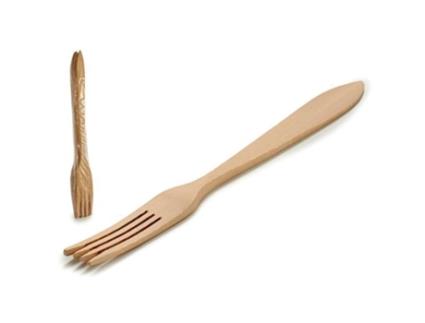 Tenedor decoracion madera 100cm