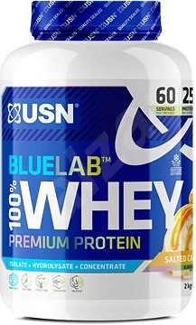 Proteína em pó USN BlueLab 100% Whey Premium Protein slaný karamel 908g