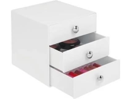 Organizador IDESIGN - INTERDESIGN 3 gavetas (Branco - Plástico - 6.5x16.51x16.76 cm)