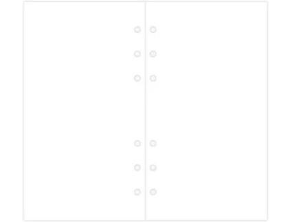 Recarga de Folhas FILOFAX Personal (Branco - Liso - 100 Folhas)