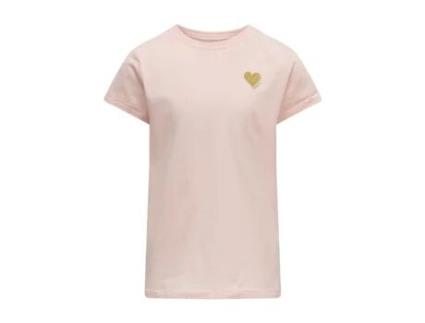 T-shirt ONLY KIDS Kogkita Logo Rosa (Mulher - Tam: 11/12 ans)