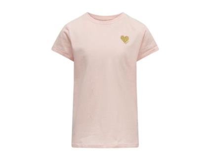 T-shirt ONLY KIDS Kogkita Logo Rosa (Mulher - Tam: 9/10 ans)