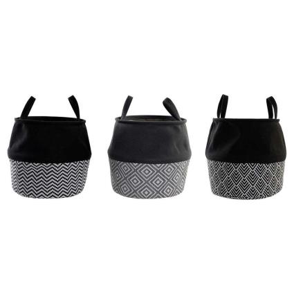 Cesto de Roupa Suja Dkd Home Decor Estampado Poli.