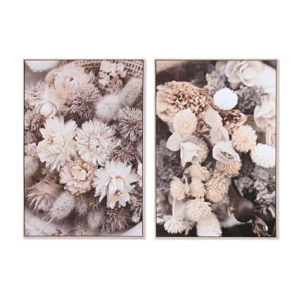 Pintura Dkd Home Decor Floral (83 X 4,5 X 123 Cm).